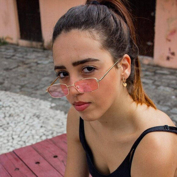 Gold Heart Hoop Earrings for Women 14k Gold Plated Small Dangle Jewelry Gift - Picture 3 of 7